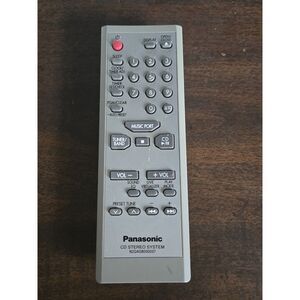 Panasonic N2QAGB000037 CD Stereo System Remote Control Tested Working
